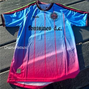 Bohemians Blue and Pink Gradient Jersey Fontaines DC